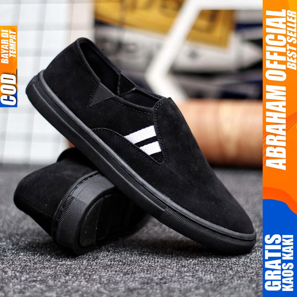 Abraham Diskan - Sepatu Slip On Pria Casual