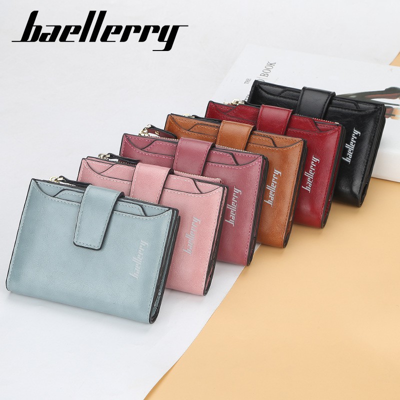 BAELLERRY N2349 Dompet Wanita Kecil Bahan Kulit PU Leather Premium WATCHKITE WKOS