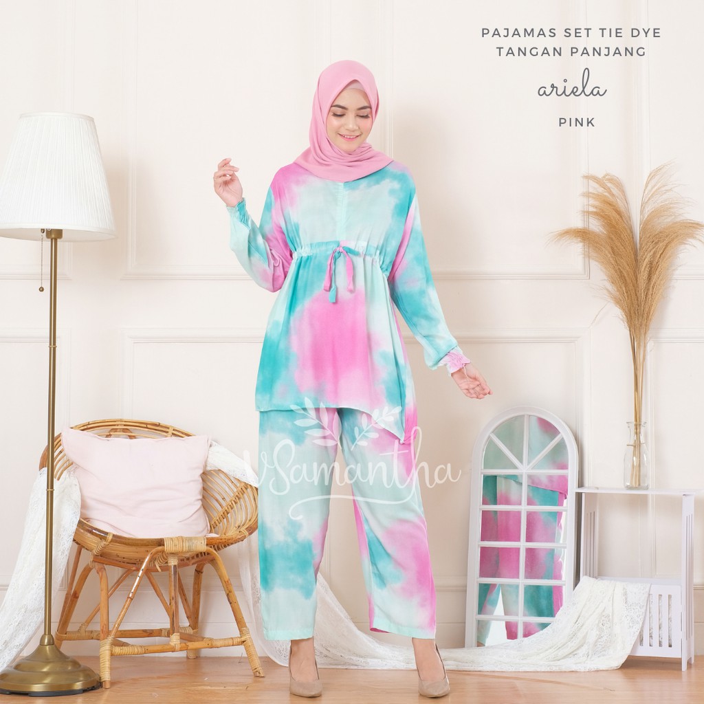 Pajamas Set / Piyama Set Muslim Rayon Rempel Busui Friendly - Tangan Panjang