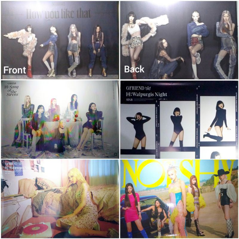 POSTER OFFICIAL - BLACKPINK, GFRIEND, ITZY