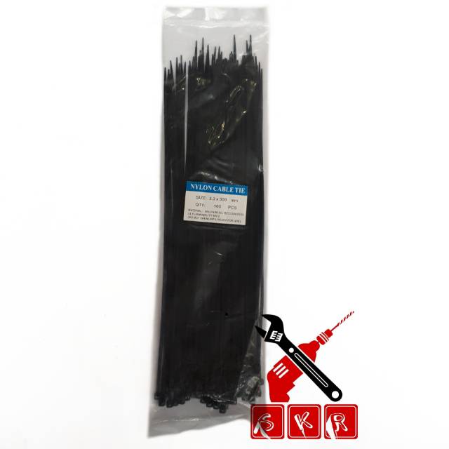 kabel ties 30cm warna hitam