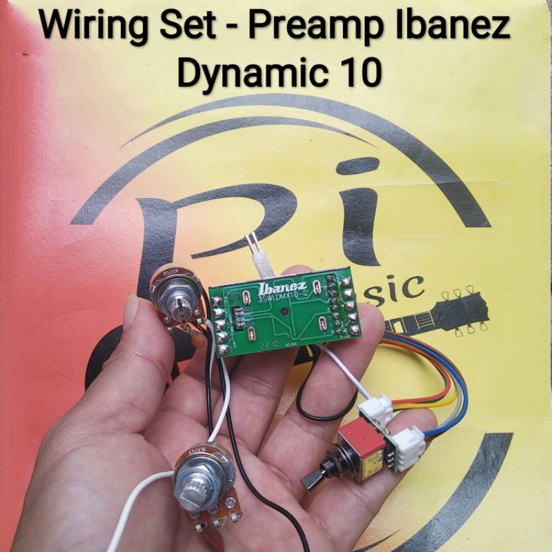 Wiring set Ibanez Dynamix10 - Preamp Ibanez Dynamix 10