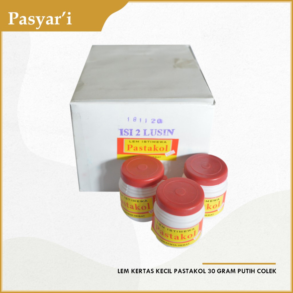 

Lem Kertas Kecil Pastakol 30 gram Putih Colek