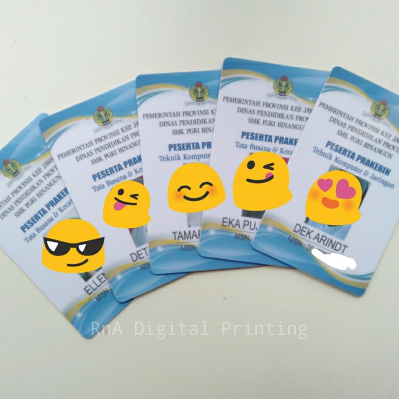 

Cetak ID Card custom/ PVC card/ Kartu Anggota