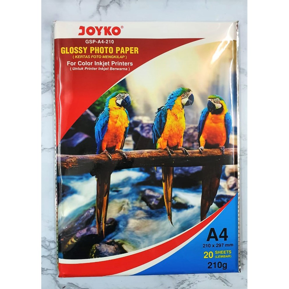

Kertas Foto Joyko 210gsm A4 210 Gr Gsm Gram Glossy Photo Paper