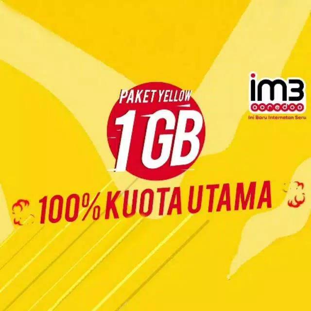 Paket Data Indosat Yellow 1gb Data Internet Indosat Yellow 1gb Kuota Langsung Masuk Proses Cepat Shopee Indonesia