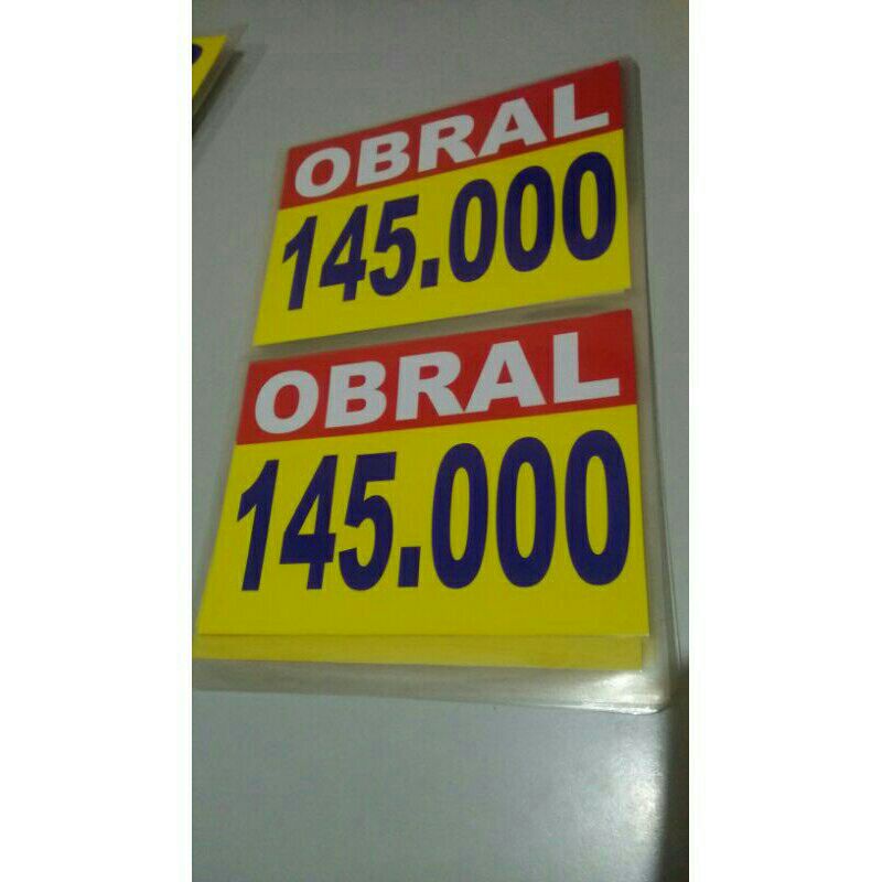 

Harga Obral Laminating /1Folio dapat 2 pcs / Hargaobral / Obralan / Bandrol Harga