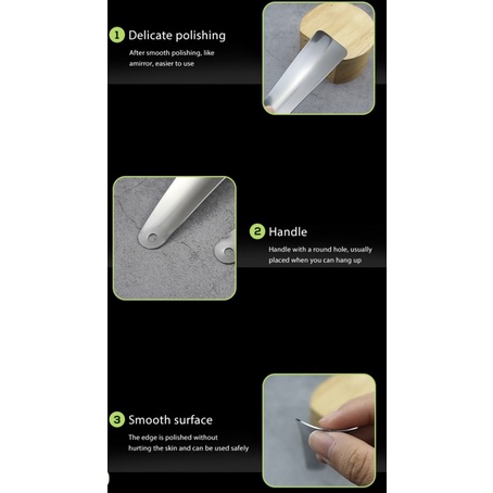 Sendok Sepatu Stainless Steel Alat Bantu Pakai Shoe Horn Spoon Pendek 30cm 16cm 12cm Panjang 30 Sedang 16 Pendek 12 CM