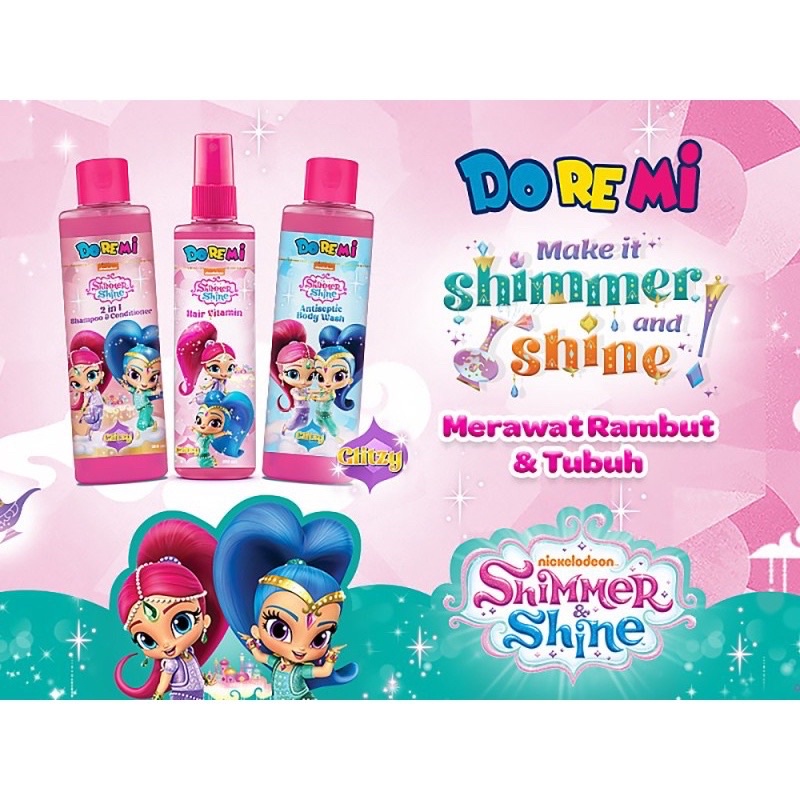 Doremi Glitzy Shimmer &amp; Shine Shampo Conditioner Hair Vitamin Rambut Anak Sabun Mandi Anak