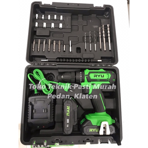 Bor Cas Batrai RYU TEKIRO RCI 20V Cordless IMPACT RCI20/ Borcas batre Beton Tembok Kayu Besi 20V