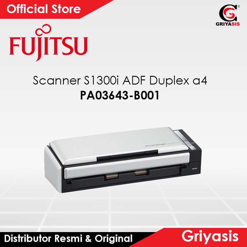 Jual Scanner Fujitsu S1300i ScanSnap ADF Duplex A4 PA03643 B001