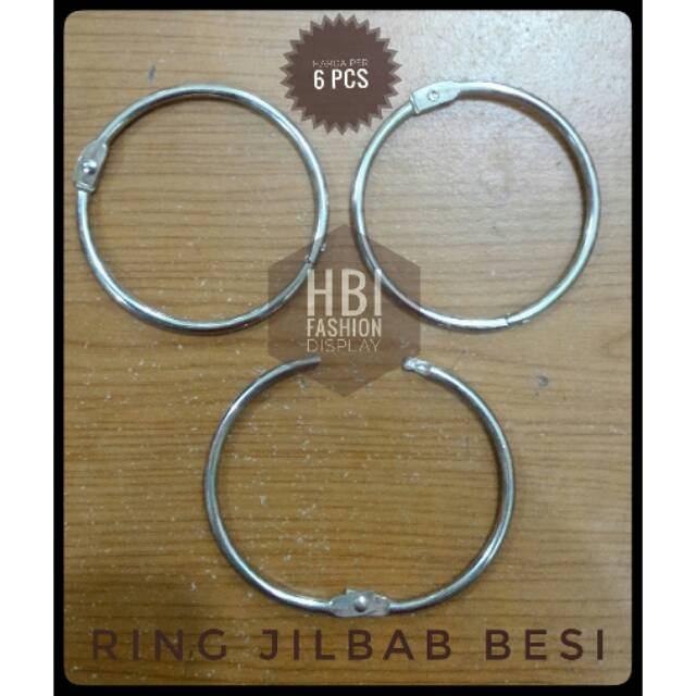 Ring Jilbab Besi / Aksesoris Jilbab / Gantungan Jilbab / Gantungan Hijab / Hanger Hijab