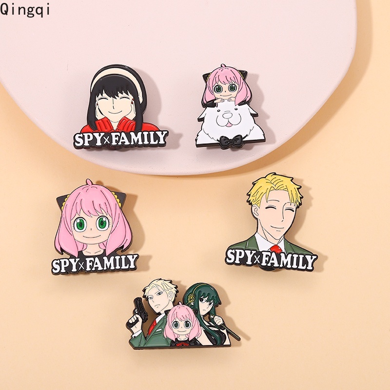 Bros Pin Enamel Desain Karakter Kartun Anime Spyxfamily Anya Forger Yorger Untuk Hadiah Teman