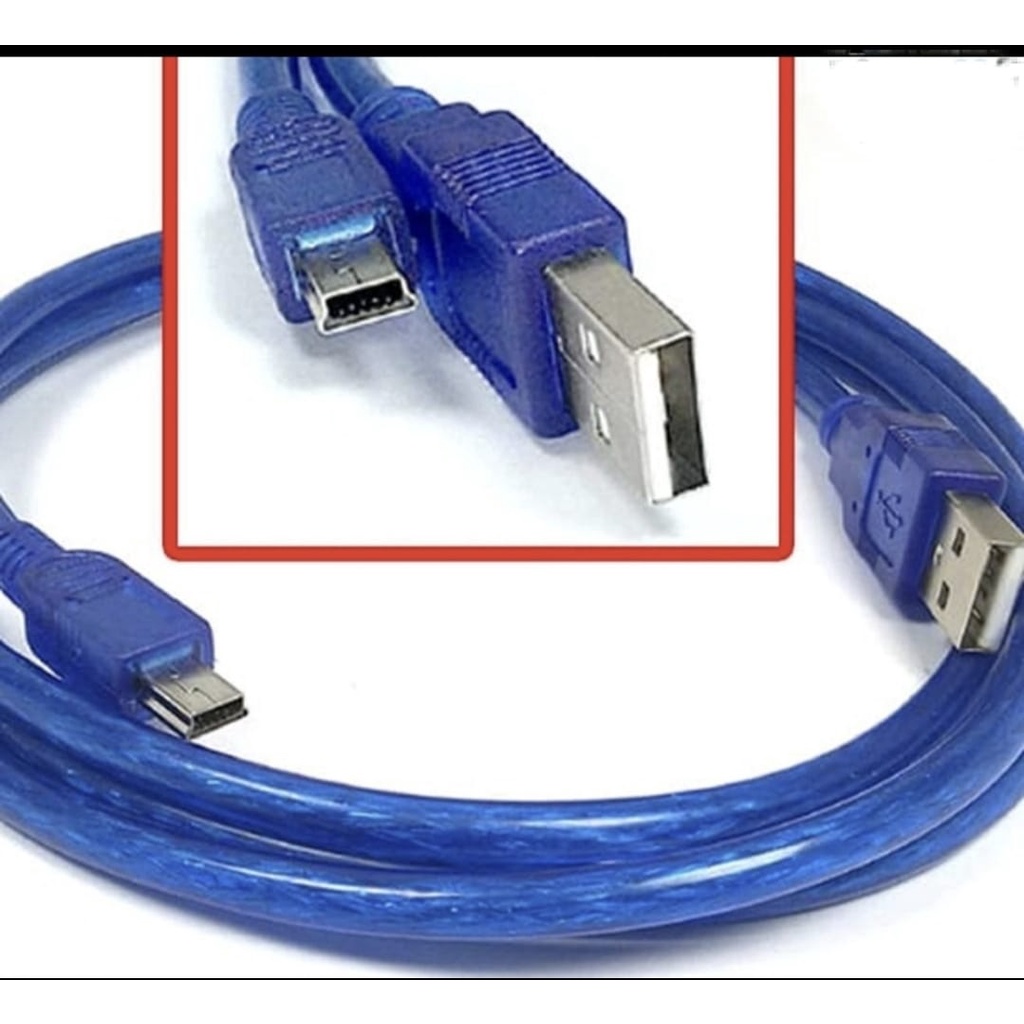 Kabel Mini USB charge Charger Stik Stick PS3 PSP PC Harddisk  NYK Biru Kabel Biru Kabel NYK Biru