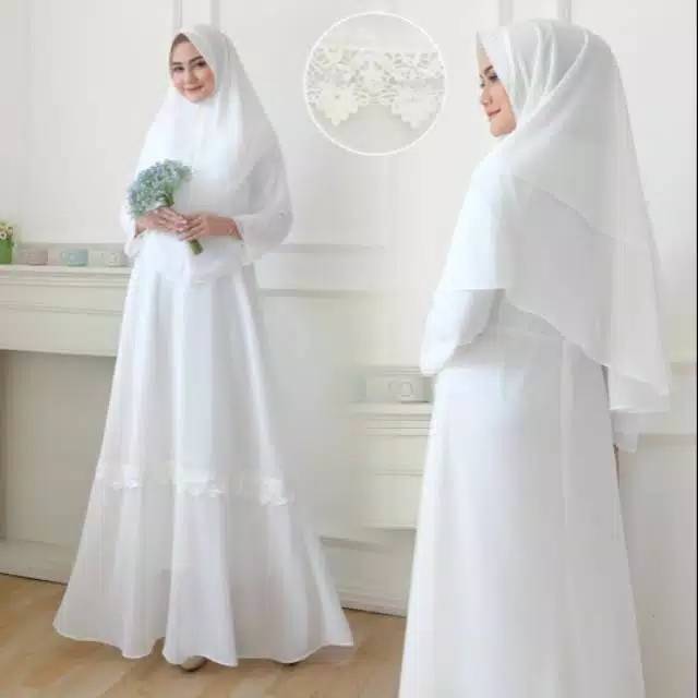 GAMIS SYARI /GAMIS PUTIH  / GAMIS WANITA / GAMIS KATUN / GAMIS KLOK / BAJU MUSLIM /BAJU SYARI
