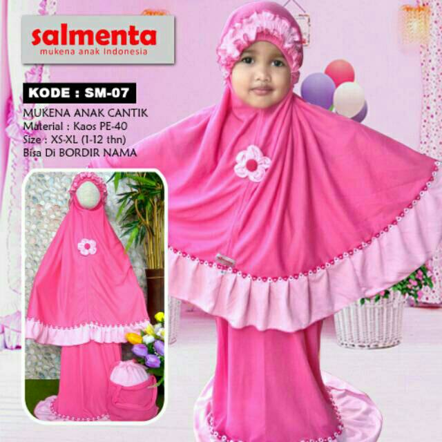 MUKENA ANAK SALMENTA // MUKENA KAOS