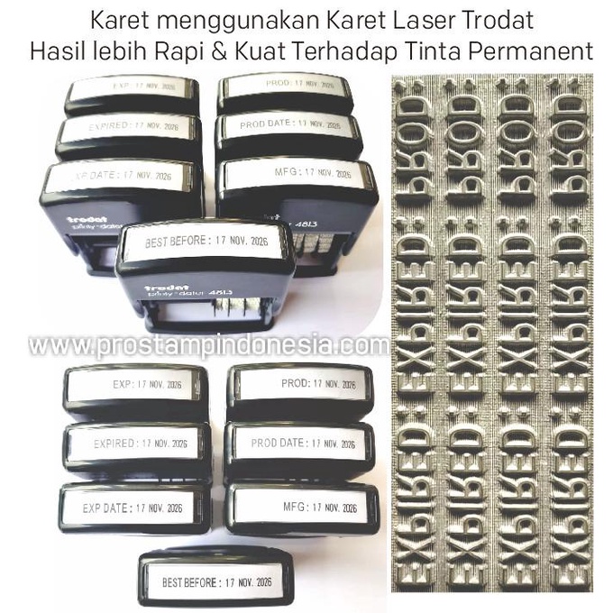 

Stempel / Stempel Otomatis Trodat 4813 Dater / Expired / Kadaluarsa