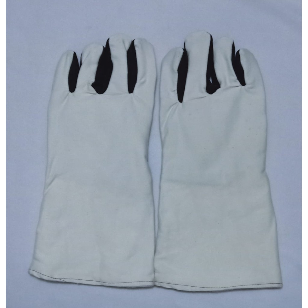 sarung tangan las Welding Glove KWP Sarung Tangan Las Kulit KWP Grey/sarung tangan las kombinasi jeans kulit  kwp grey murah