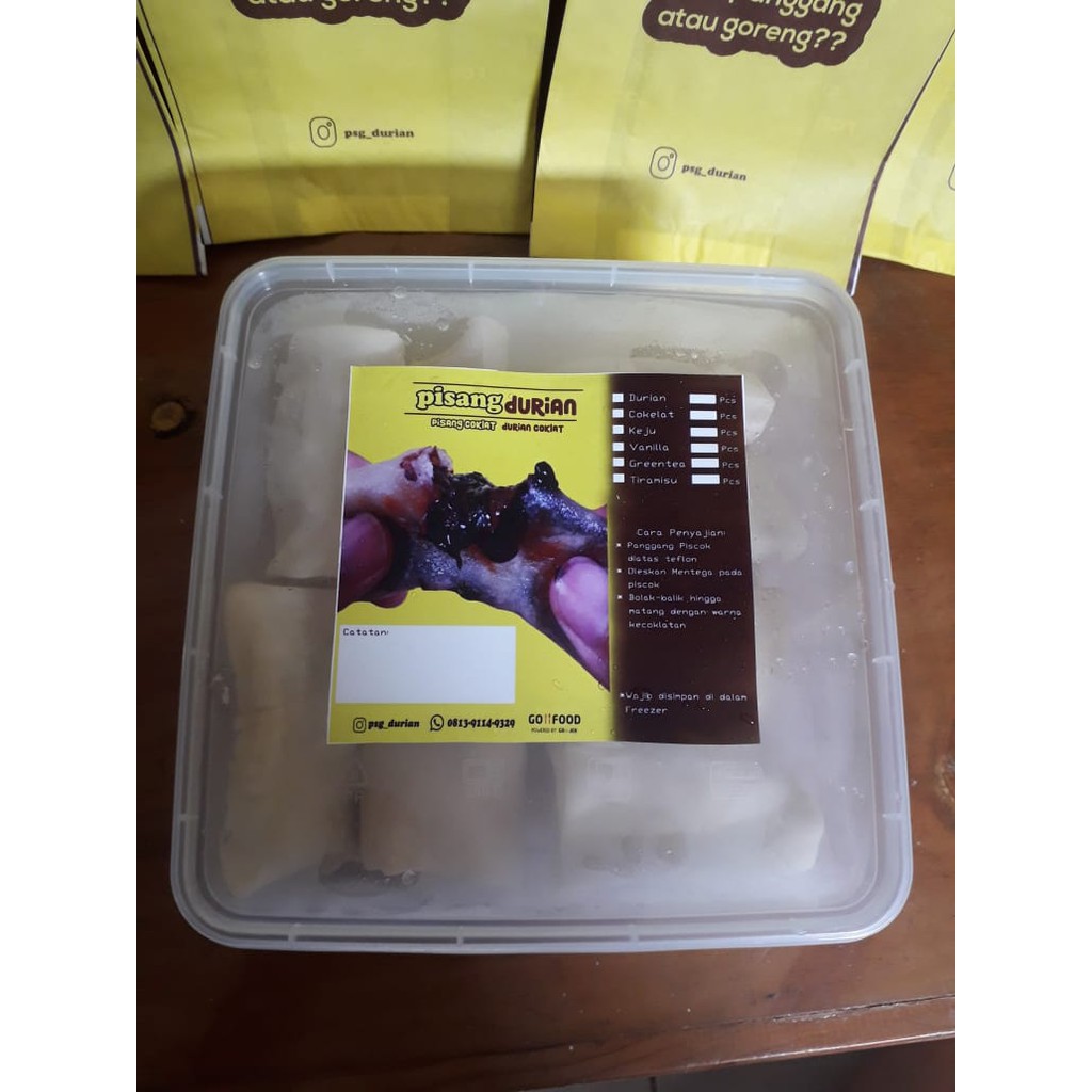 

Piscok Durian Panggang/Meler/Coklat Premium