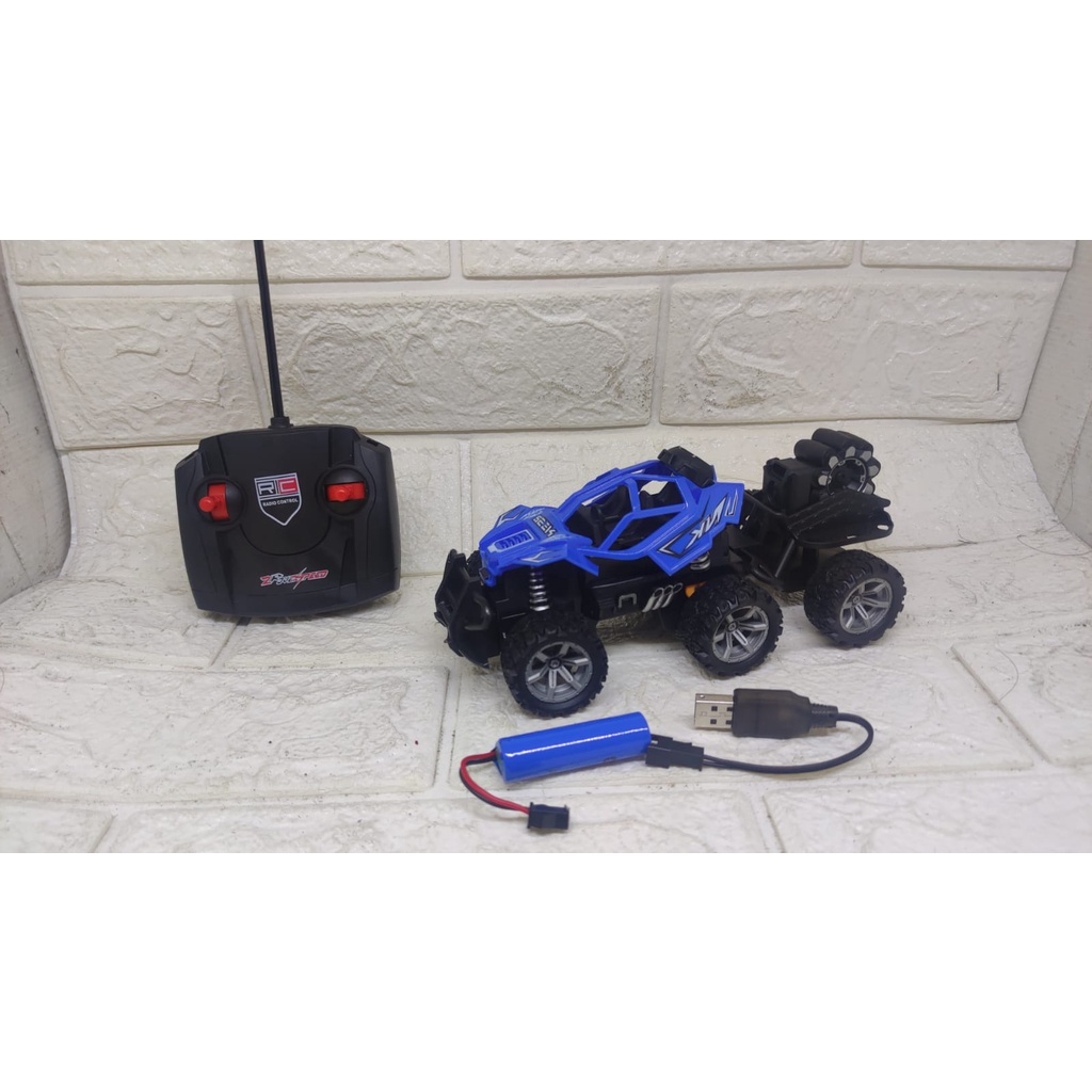 Mainan Mobil Remot Kontrol RC Offroad Climbing Conqueror Batre Cas 6 ban