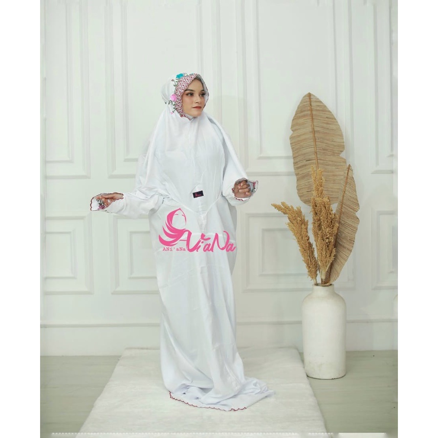 Ani'Ana Official - Mukena Santri (Putri) Terusan Mukena Polino