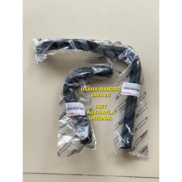 SELANG RADIATOR ATAS BAWAH 1SET AGYA AYLA ORIGINAL 2PC