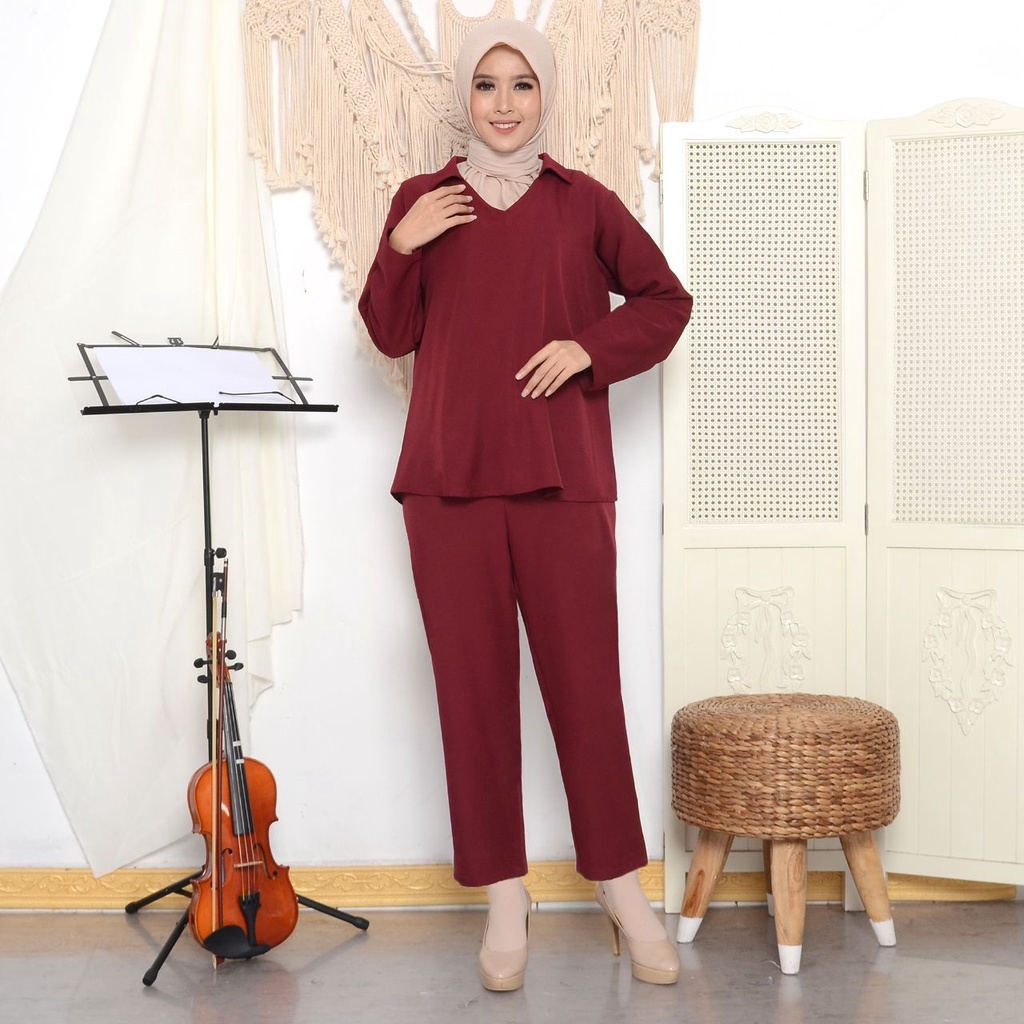 ONE SET SHAKILA PREMIUM SUPER JUMBO/ SETELAN WANITA / L-XL.XXL