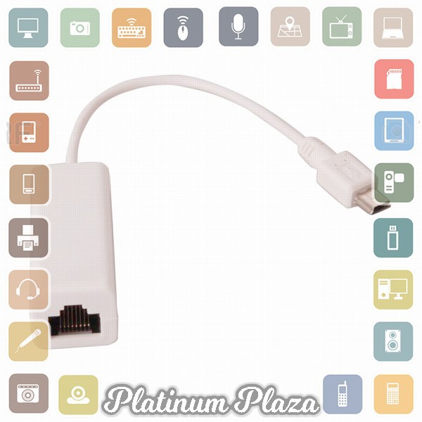 DeLOCK Mini USB to RJ45 LAN Cable Adapter - White`26JWQE-