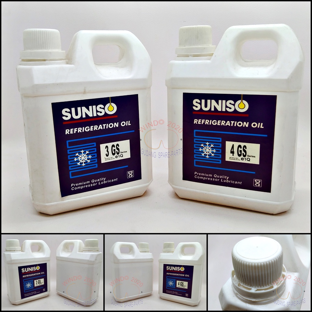 OIL SUNISO 3GS DAN 4 GS DERIGEN 1LITER KOMPRESSOR AC  | OLI COMPRESSOR AC 1L / OIL LITERAN 1 L