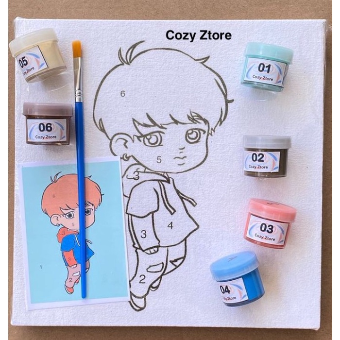 

Produk Terbaru Paket Kanvas Lukis Bergambar Diy Paint By Number Ukuran 20X20