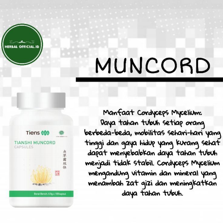Tiens Muncord Capsules - Produk Imunitas Kekebalan Tubuh - Herbal Alami Tiens