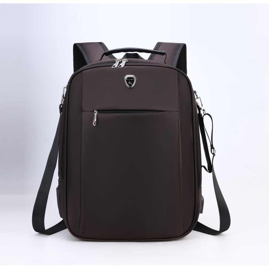 TAS RANSEL LAPTOP POLO COLORFUL 4017# BISA SELEMPANG - CHARGER USB
