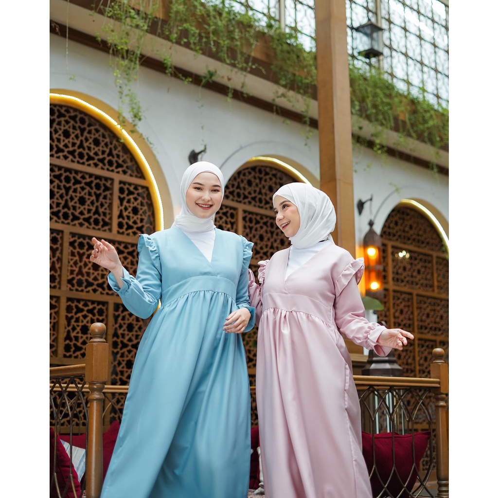 LIVYA DRESS - EID SERIES - DRESS MUSLIM - PAKAIAN WANITA