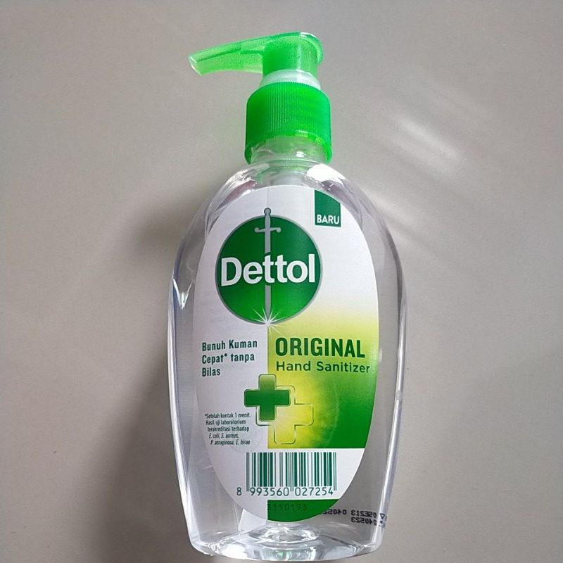 Dettol Hand Sanitizer Pump 200ml [ Botol Bulat ]