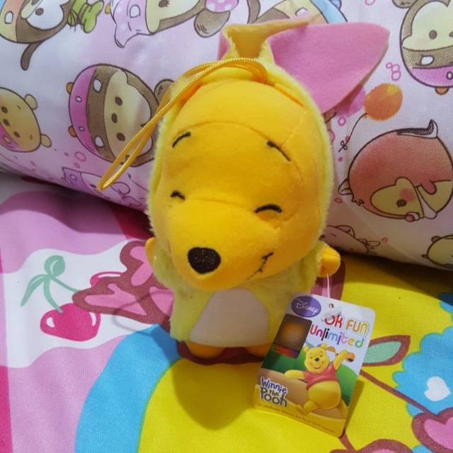 Boneka Ganci Pooh Rabbit Kostum ori Disney