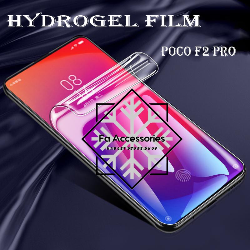 FA ANTI GORES JELLY HYDROGEL XIAOMI POCOPHONE POCO F2 F2PRO PRO FULL SCREEN PROTECTOR GUARD SHOCK