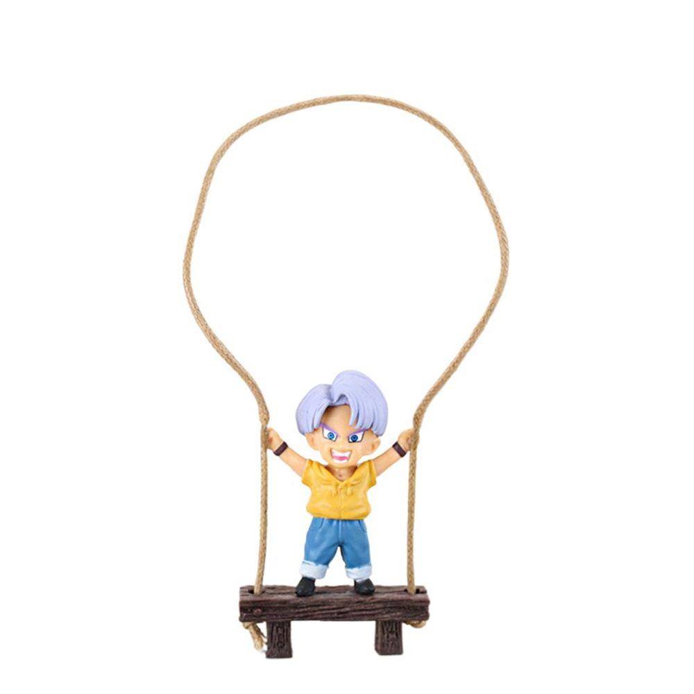 Augustina Karakter Model Aksesoris Interior Spion Torankusu Kartun Hewan Hiasan Gantung Mobil Son Goku Swing Ornaments