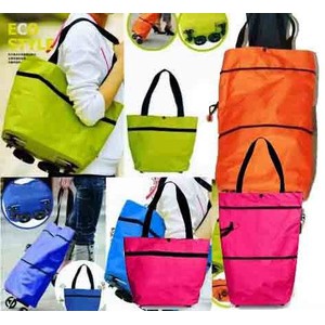 Foldable Shopping Trolley Bag - Tas Trolly belanja bisa di lipat