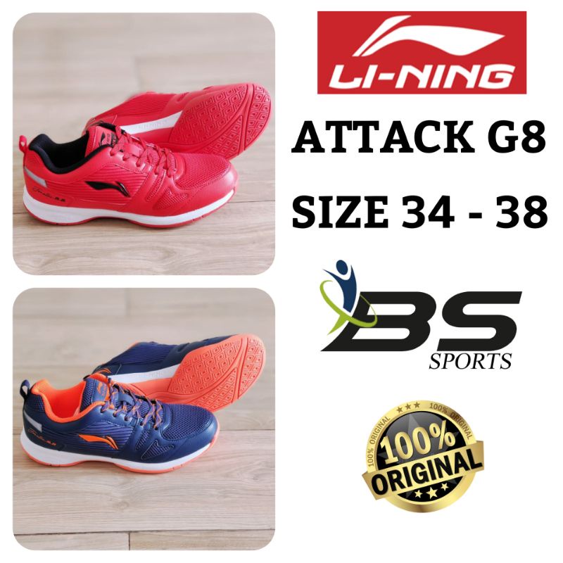 NEW  SEPATU BADMINTON ANAK SEPATU LINING ATTACK G8 ORIGINAL
