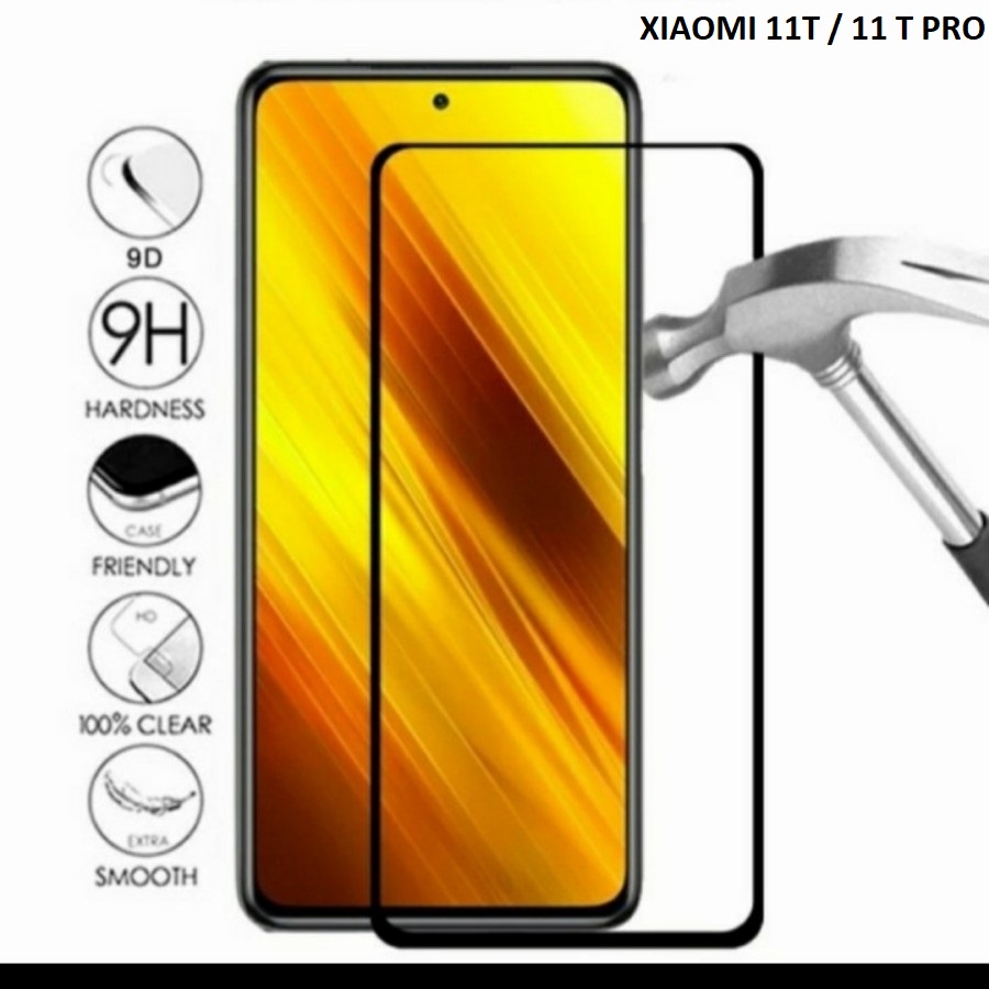 XIAOMI 12 LITE 11T 11T PRO MI 10T MI 10T PRO TEMPERED GLASS FULL LEM, FULL SCREEN, ANTI GORES KACA FULL COVER TEMPRED PELINDUNG LAYAR XIAOMI 11 T 11 T PRO 10 T 10 T PRO