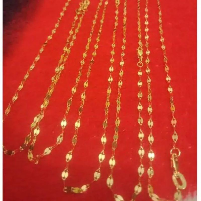 kalung dewasa emas muda kadar rendah 18k/375 berat 3,5gram