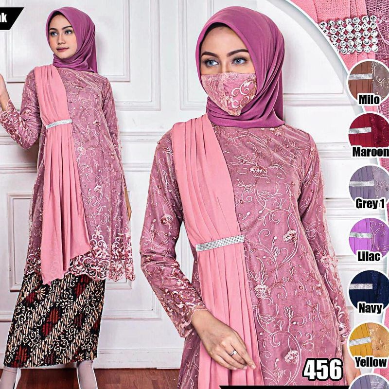 Tunik Brukat Selendang