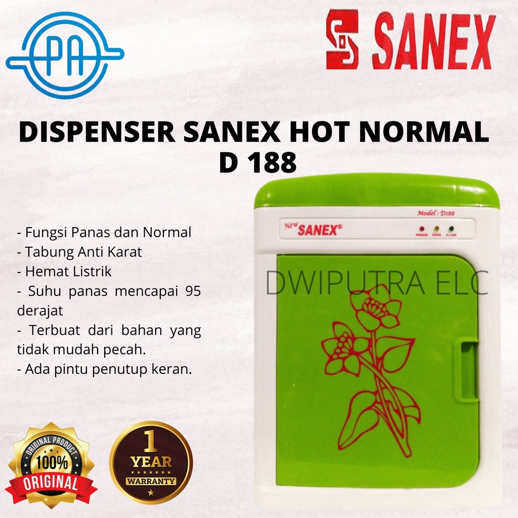 DISPENSER SANEX TUTUP D188 MURAH HOT &amp; NORMAL