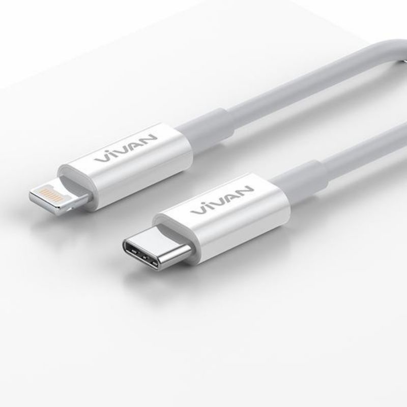 (VIVAN) KABEL DATA IPHONE USB C TO LIGHTNING 20W FAST CHARGE IPHONE XR/11 PRO MAX/12 PRO [KC-L100]