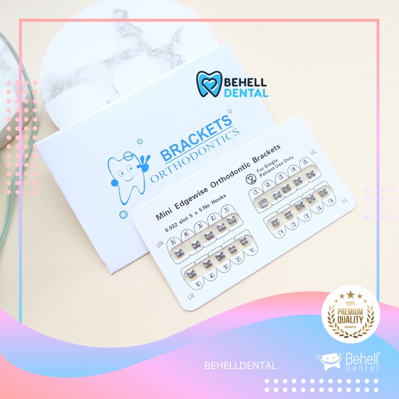 ORI ANTI KARAT | BRACKET BEHEL PERAWATAN FANCY AMPLOP : DENTAL ORTHODONTICS ORTHODONTIC KAWAT GIGI ORTHO PERMANEN PERBAIKAN GIGI NO HOOK ORIGINAL