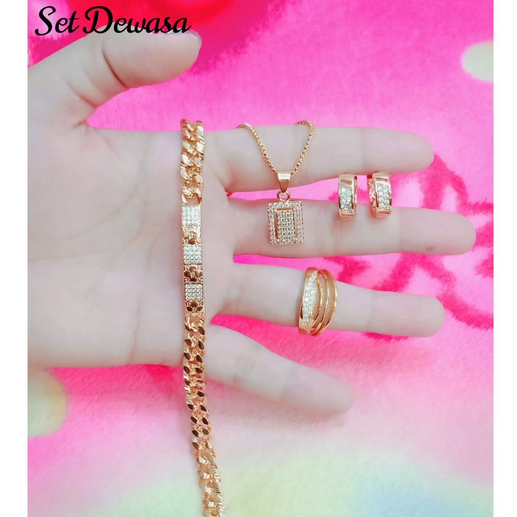 SET PERHIASAN DEWASA XUPING GOLD 24K ANTI IRITASI