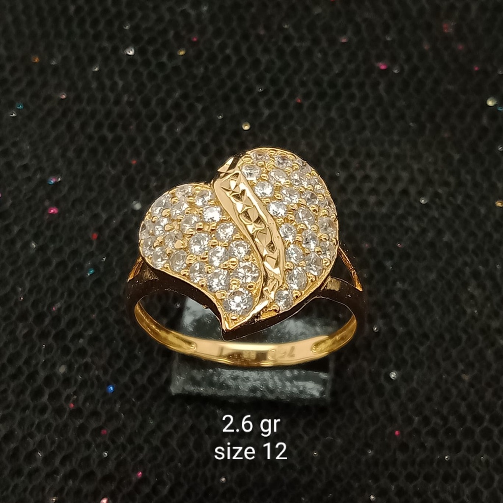 Cincin Emas 17K - 2.6 gr Kadar 750 - 22