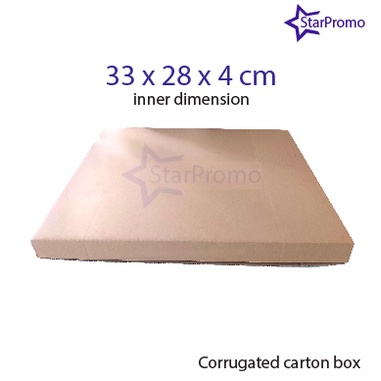 

Kardus Carton Box Corrugated Die Cut 33 x 28 x 4