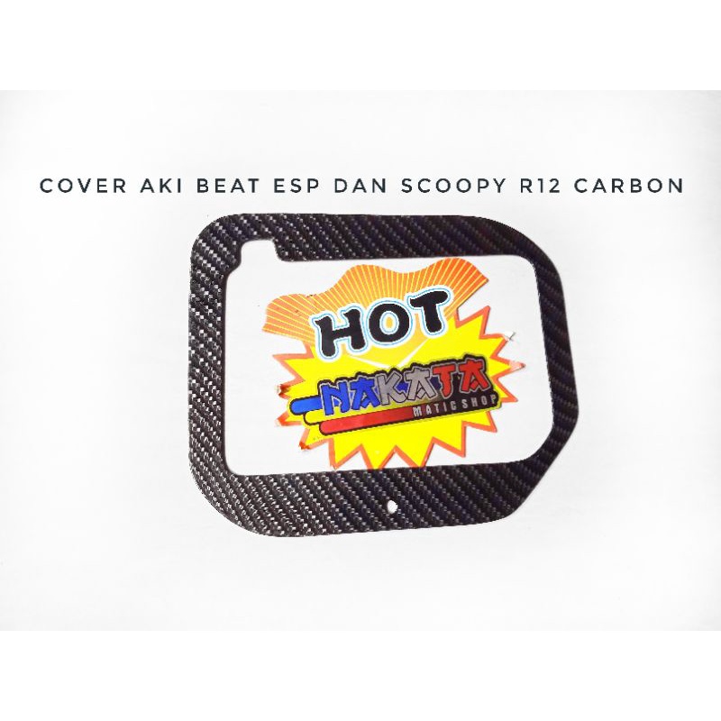 cover aki transparan beat esp carbon penutup aki motor beat esp transparan carbon tutup aki beat esp