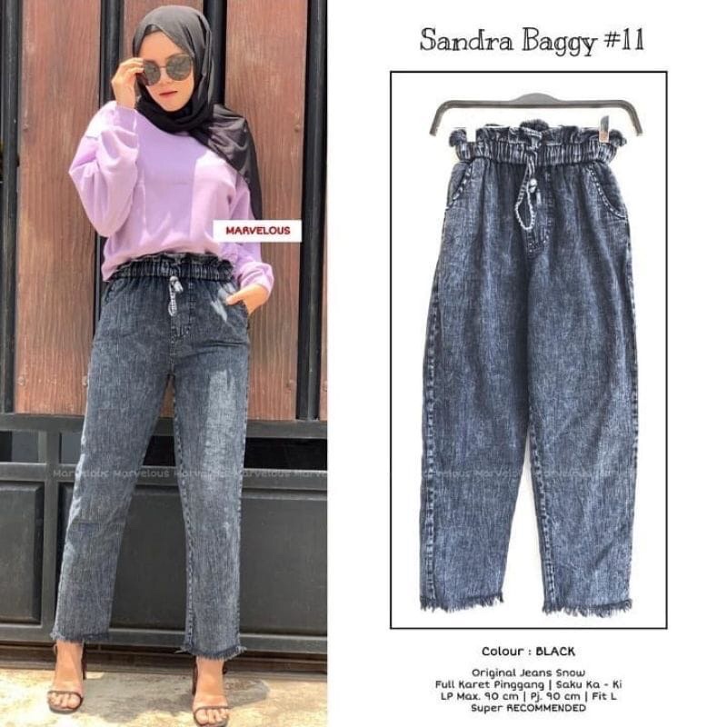 Celana Baggy Jeans Wanita Ikado Baggy Pant Murah Premium Fashion Jeans Murah